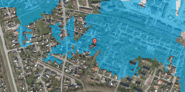 Oversvømmelsesrisiko fra vandløb på Barfredsvej 7, 2640 Hedehusene