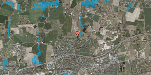 Oversvømmelsesrisiko fra vandløb på Birkevang 1, 2640 Hedehusene