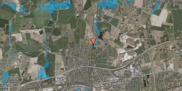 Oversvømmelsesrisiko fra vandløb på Birkevang 7, 2640 Hedehusene