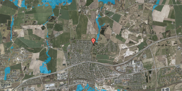 Oversvømmelsesrisiko fra vandløb på Birkevang 59, 2640 Hedehusene