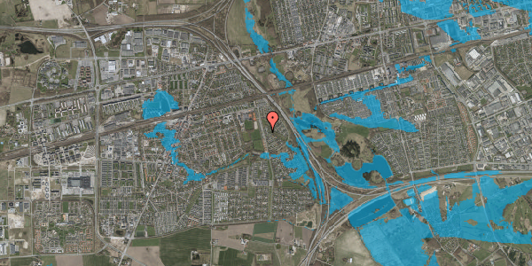 Oversvømmelsesrisiko fra vandløb på Dronningeholmen 1, 2630 Taastrup