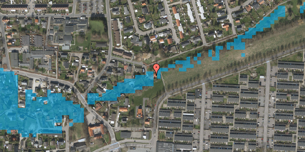 Oversvømmelsesrisiko fra vandløb på Engstien 12, 2630 Taastrup