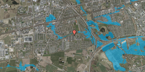 Oversvømmelsesrisiko fra vandløb på Femkanten B 4, 2630 Taastrup