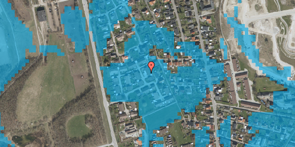 Oversvømmelsesrisiko fra vandløb på Flintevænget 45, 2640 Hedehusene