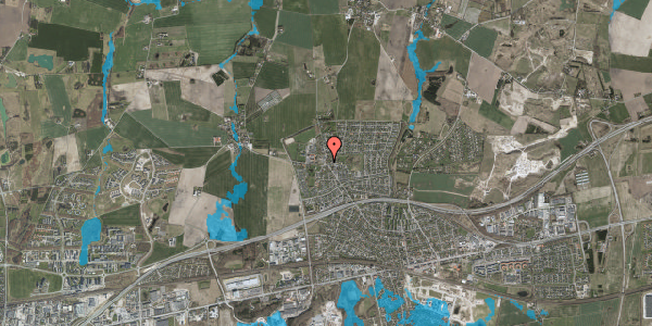 Oversvømmelsesrisiko fra vandløb på Fløng Byvej 6A, 2640 Hedehusene