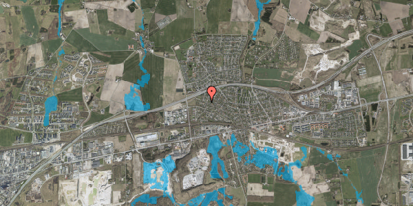 Oversvømmelsesrisiko fra vandløb på Fløngvej 49, 2640 Hedehusene