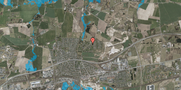 Oversvømmelsesrisiko fra vandløb på Fritidshaven 123, 2640 Hedehusene