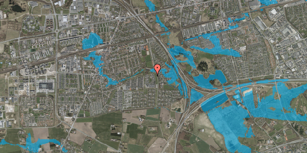 Oversvømmelsesrisiko fra vandløb på Grønhøjgårdsvej 15, 2630 Taastrup
