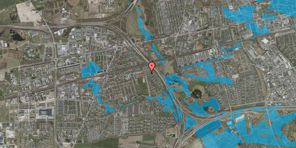 Oversvømmelsesrisiko fra vandløb på Grønneholmen 16, 2630 Taastrup