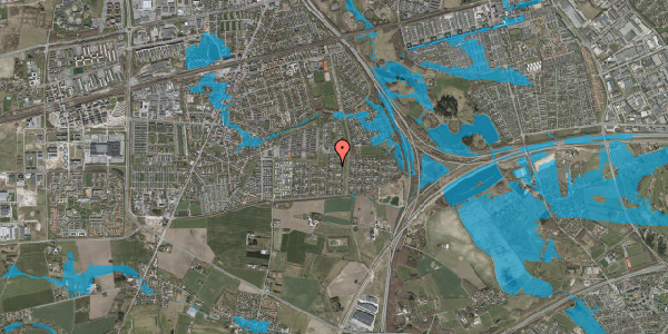 Oversvømmelsesrisiko fra vandløb på Hegnstoften 51, 2630 Taastrup