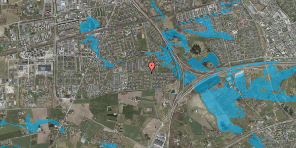 Oversvømmelsesrisiko fra vandløb på Hegnstoften 66, 2630 Taastrup