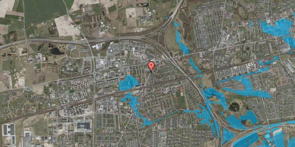 Oversvømmelsesrisiko fra vandløb på Hvidestensparken 1A, 2630 Taastrup