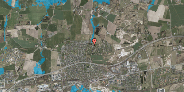 Oversvømmelsesrisiko fra vandløb på Kalleruphaven 16, 2640 Hedehusene