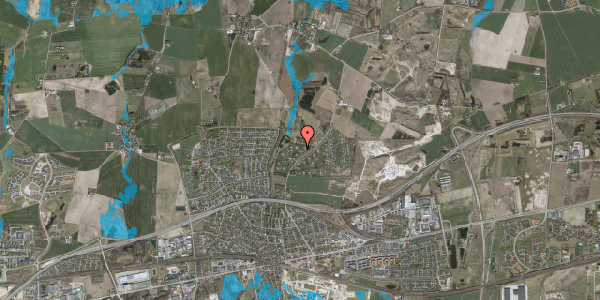 Oversvømmelsesrisiko fra vandløb på Kalleruphaven 25, 2640 Hedehusene