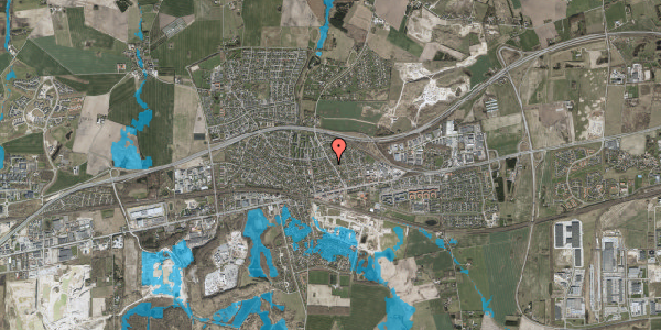 Oversvømmelsesrisiko fra vandløb på Kallerupvej 21, 2640 Hedehusene