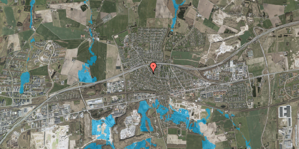 Oversvømmelsesrisiko fra vandløb på Katrinevej 9A, 2640 Hedehusene
