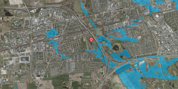 Oversvømmelsesrisiko fra vandløb på Kirkeholmen 8, 2630 Taastrup