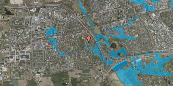 Oversvømmelsesrisiko fra vandløb på Kirkeholmen 12, 2630 Taastrup