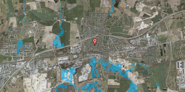 Oversvømmelsesrisiko fra vandløb på Lyngevej 10C, 2640 Hedehusene