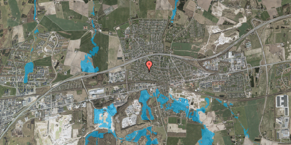 Oversvømmelsesrisiko fra vandløb på Lyngevej 14A, 2640 Hedehusene