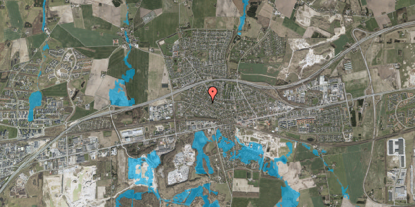 Oversvømmelsesrisiko fra vandløb på Lyngevej 21, 2640 Hedehusene