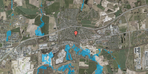 Oversvømmelsesrisiko fra vandløb på Lyngevej 44, 2640 Hedehusene