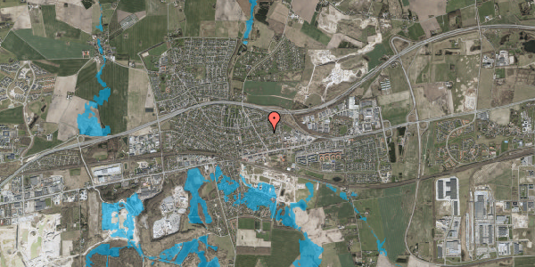 Oversvømmelsesrisiko fra vandløb på Møllebovej 12, 2640 Hedehusene