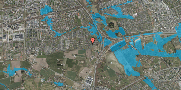 Oversvømmelsesrisiko fra vandløb på Piletoften 13, 2630 Taastrup