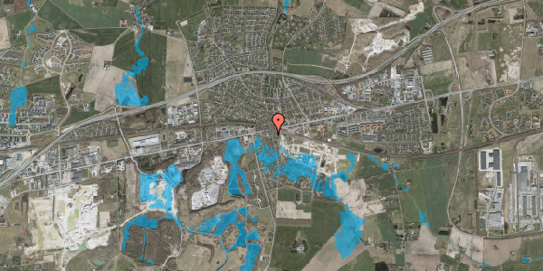 Oversvømmelsesrisiko fra vandløb på Reerslevvej 17, st. tv, 2640 Hedehusene