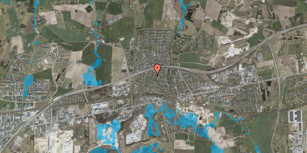 Oversvømmelsesrisiko fra vandløb på Rønnevej 7, 2640 Hedehusene