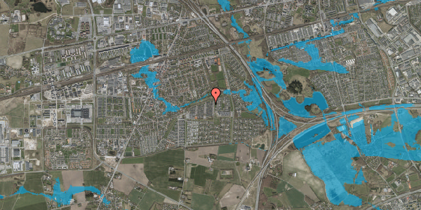 Oversvømmelsesrisiko fra vandløb på Sekskanten C 8, 2630 Taastrup
