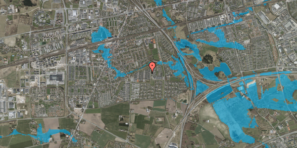 Oversvømmelsesrisiko fra vandløb på Sekskanten E 6, 2630 Taastrup