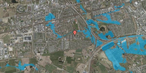 Oversvømmelsesrisiko fra vandløb på Sekskanten E 9, 2630 Taastrup