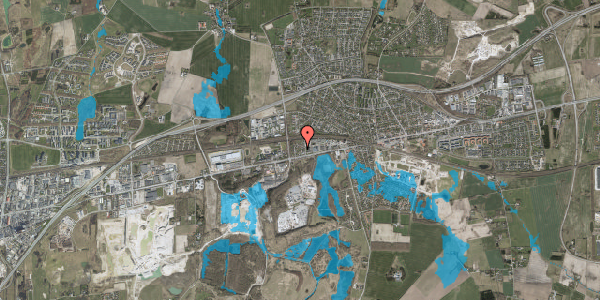 Oversvømmelsesrisiko fra vandløb på Skjørrings Vænge 20B, 2640 Hedehusene