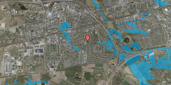 Oversvømmelsesrisiko fra vandløb på Spurvevej 10, 2630 Taastrup
