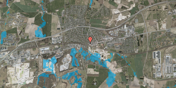 Oversvømmelsesrisiko fra vandløb på Thorstensvej 4, 2640 Hedehusene