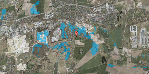 Oversvømmelsesrisiko fra vandløb på Truelsvang 16, 2640 Hedehusene