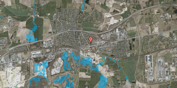 Oversvømmelsesrisiko fra vandløb på Østergade 1, 2640 Hedehusene