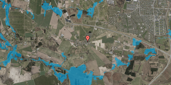 Oversvømmelsesrisiko fra vandløb på Ledøje Nordre Gade 4, 2765 Smørum
