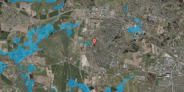 Oversvømmelsesrisiko fra vandløb på Gammeldamsgård 2, 2765 Smørum