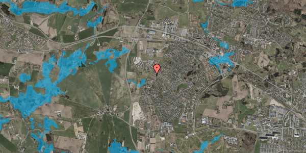 Oversvømmelsesrisiko fra vandløb på Liljehaven 65, 2765 Smørum