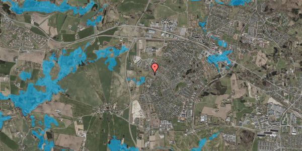 Oversvømmelsesrisiko fra vandløb på Liljehaven 95, 2765 Smørum