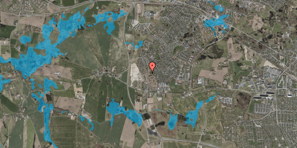 Oversvømmelsesrisiko fra vandløb på Rytterparken 34, 2765 Smørum