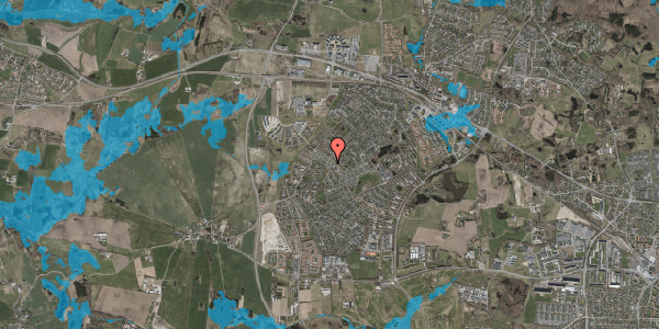 Oversvømmelsesrisiko fra vandløb på Violhaven 25, 2765 Smørum