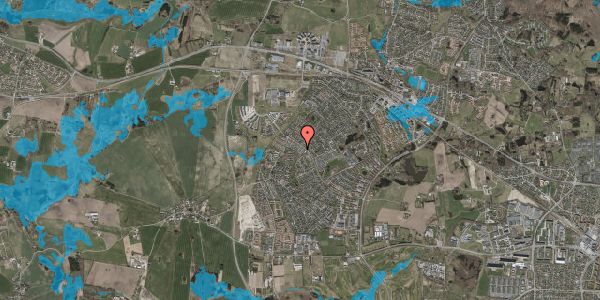 Oversvømmelsesrisiko fra vandløb på Violhaven 27, 2765 Smørum