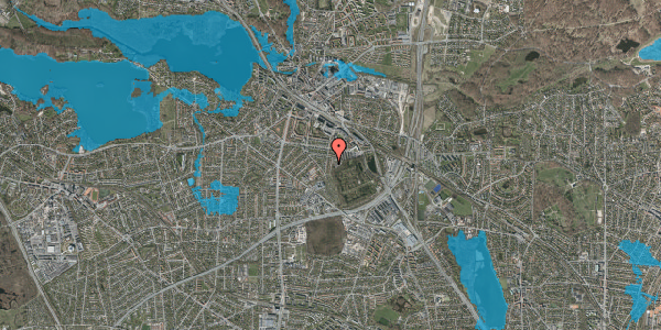 Oversvømmelsesrisiko fra vandløb på Asavænget 16, 2800 Kongens Lyngby