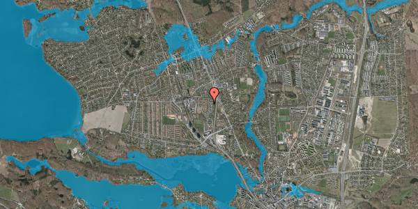 Oversvømmelsesrisiko fra vandløb på Astilbehaven 136, 2830 Virum