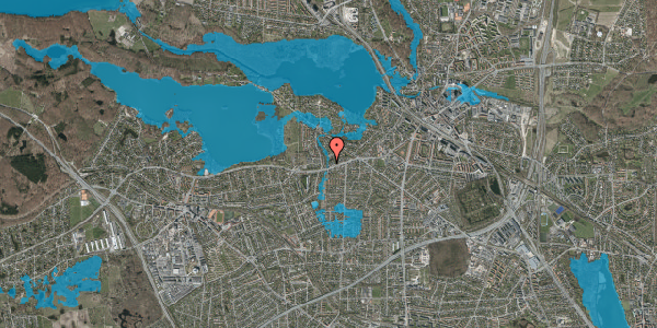 Oversvømmelsesrisiko fra vandløb på Bagsværdvej 96A, 2800 Kongens Lyngby