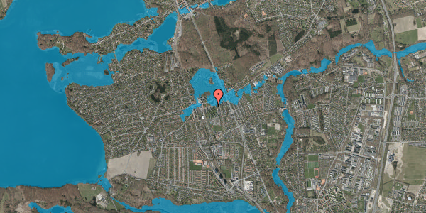 Oversvømmelsesrisiko fra vandløb på Cedervænget 21, kl. 2, 2830 Virum
