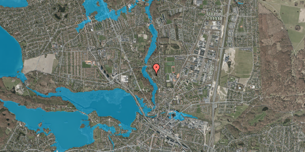 Oversvømmelsesrisiko fra vandløb på Fuglevadsvej 27, 2800 Kongens Lyngby